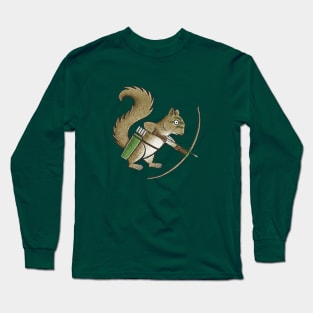 Scoia&#39;tael squirrel archer | Medieval marginalia inspired by The Witcher Long Sleeve T-Shirt